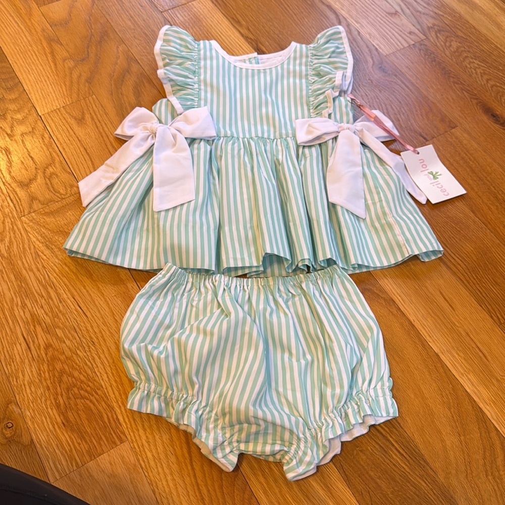 NWT Cecil and Lou striped set Size 3T
